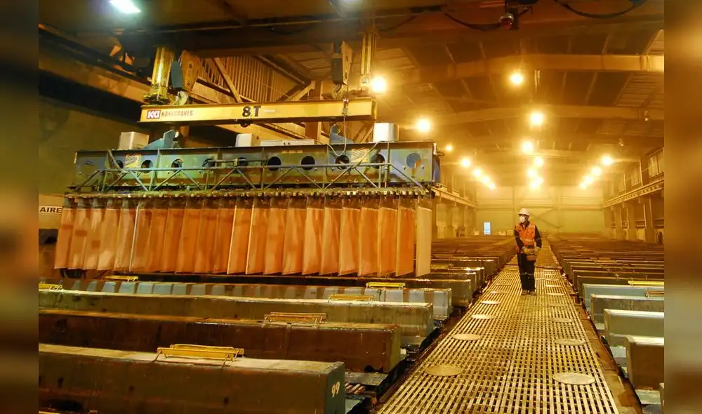 La producción de cobre cayó -5,8% en julio del 2022. Foto: Andina