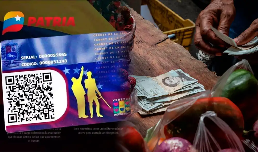 Los Bonos de la Patria permiten a la población adquirir productos en medio de la crisis económica en Venezuela. Foto: composición LR / Carnet de la patria / Twitter / AFP Los Bonos de la Patria permiten a la población adquirir productos en medio de la crisis económica en Venezuela. Foto: composición LR / Carnet de la patria / Twitter / AFP