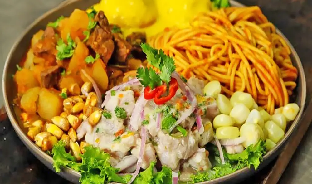 En Perú existe una gran variedad de platos 'combinados', los cuales están basados en diversas comidas peruanas. Foto: Abelca/YouTube