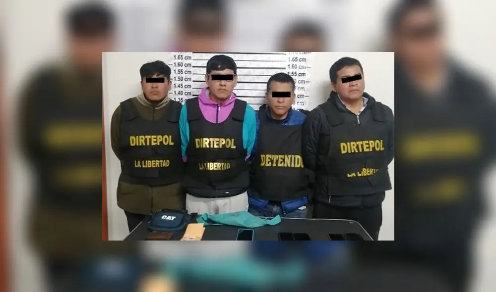 En dos operativos policiales se detuvo a cuatro “Injertos” en Virú. Foto: PNP