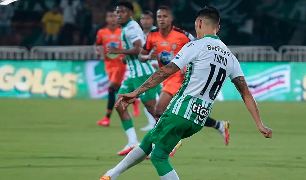 Atlético Nacional se fue al descanso con el marcador 1-0 a su favor. Foto: Atlético Nacional