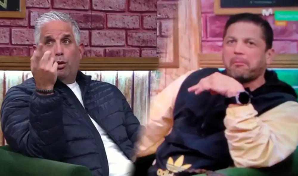 Duego Rebagliati y Pedro Garcia tuvieron una tensa discusión durante el programa Al Ángulo. Foto: composición GLR Duego Rebagliati y Pedro Garcia tuvieron una tensa discusión durante el programa Al Ángulo. Foto: composición GLR