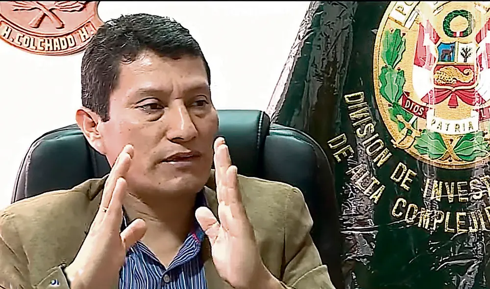 Decisión. Coordinador del Equipo Especial, coronel Colchado. Foto: difusión