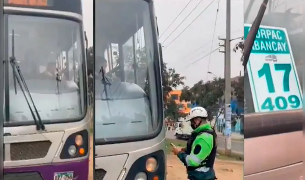 El usuario denunció que los choferes prefieren usar el carril izquierdo para evitar recoger a los pasajeros. Foto: captura de ATV.