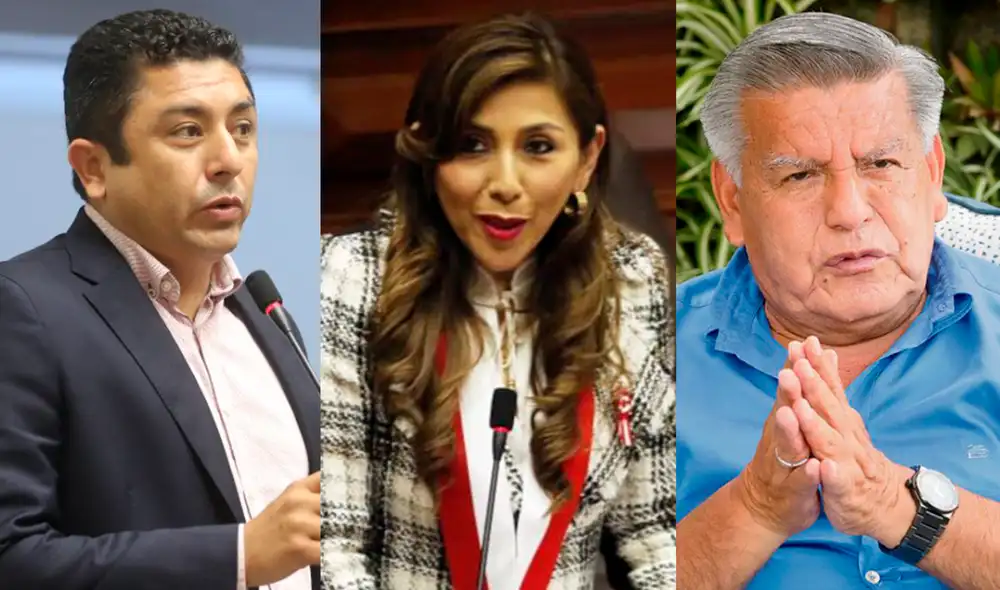 Guillermo Bermejo criticó a Lady Camones por audios en los que se escucha a César Acuña darle órdenes para acelerar aprobación de proyectos de ley. Foto: composición LR/Congreso Guillermo Bermejo criticó a Lady Camones por audios en los que se escucha a César Acuña darle órdenes para acelerar aprobación de proyectos de ley. Foto: composición LR/Congreso