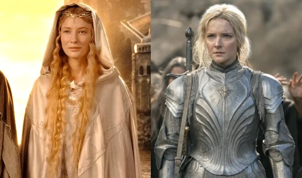 Galadriel es sumamente distinta a las películas de "El señor de los anillos" y la nueva serie "Los anillos de poder". Foto: composición LR/Amazon Prime Video