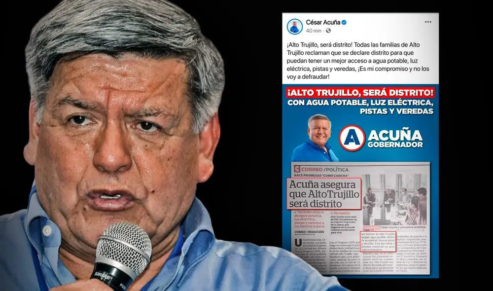 En el audio revelado estaban Lady Camones, César Acuña y su hermana María Acuña. Foto: Composición LR En el audio revelado estaban Lady Camones, César Acuña y su hermana María Acuña. Foto: Composición LR