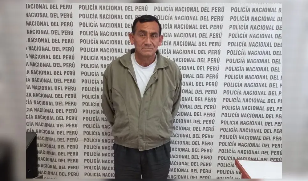 Mujer lo acusó de atacar a su hija cuando se encontraba sola. Foto: PNP Mujer lo acusó de atacar a su hija cuando se encontraba sola. Foto: PNP