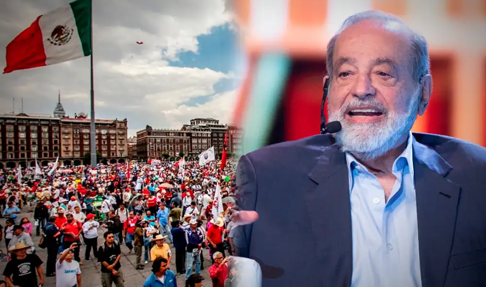 Para Carlos Slim, jubilarse a los 60 o 65 años es absurdo. Empresario propone un aumento en la edad de la jubilación. Foto: composición LR/EFE/El Universal