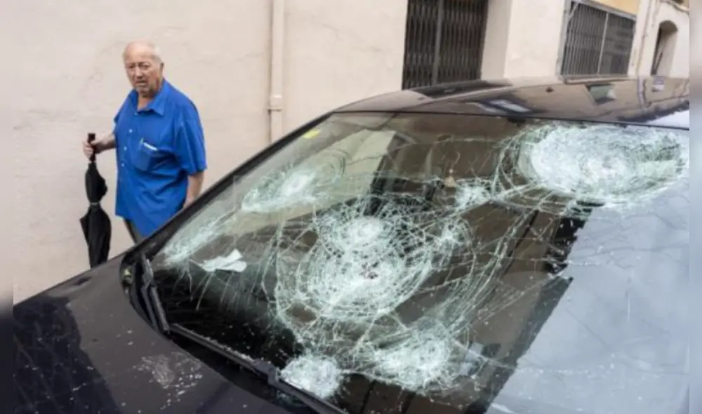 El tamaño del granizo ha aumentado en los últimos años. Foto: EFE