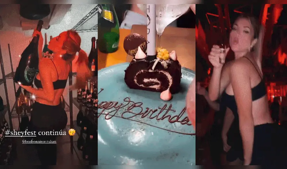 Sheyla Rojas continúa con los festejos por su cumpleaños. Foto: composición LR/@sheyoficial/Instagram