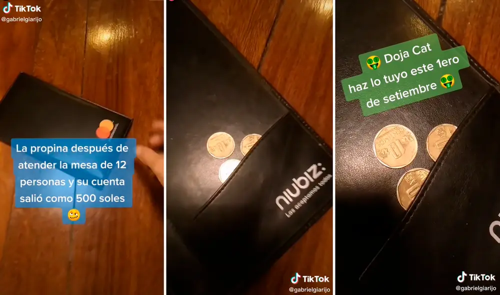 Usuarios en redes no tardaron en pronunciarse sobre el caso del mesero de restaurante. Foto: composición LR/captura de TikTok/@Gabrielgiarijo