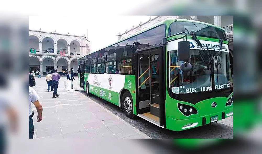 Buses ecológicos. Estas unidades usan energía eléctrica en lugar de combustible fósil. Es una gran alternativa para reducir emisiones. Foto: La República