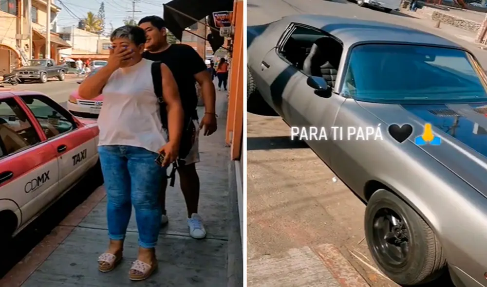 Para que su plan tuviera un buen resultado, él le hizo creer a su madre que había vendido el vehículo. Foto: composición LR/TikTok/@aaronosorio85 Para que su plan tuviera un buen resultado, él le hizo creer a su madre que había vendido el vehículo. Foto: composición LR/TikTok/@aaronosorio85