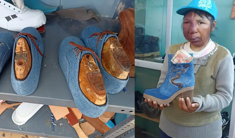 El calzado es elaborado a mano en un pequeño taller. Foto: Munay Llankay Asiriy