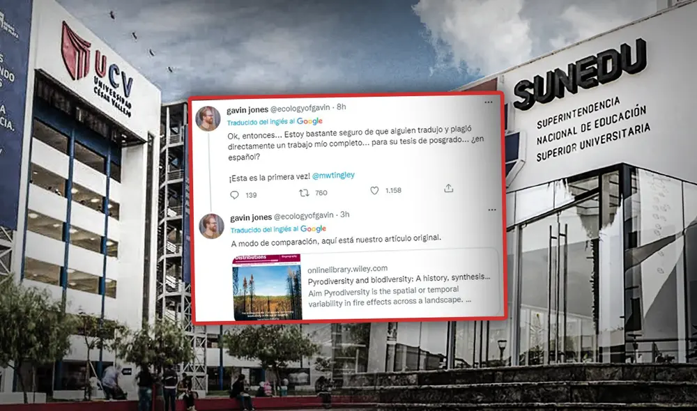 Sunedu vigilará a la UCV tras presunto caso plagio. Foto: composición Jazmin Ceras Sunedu vigilará a la UCV tras presunto caso plagio. Foto: composición Jazmin Ceras