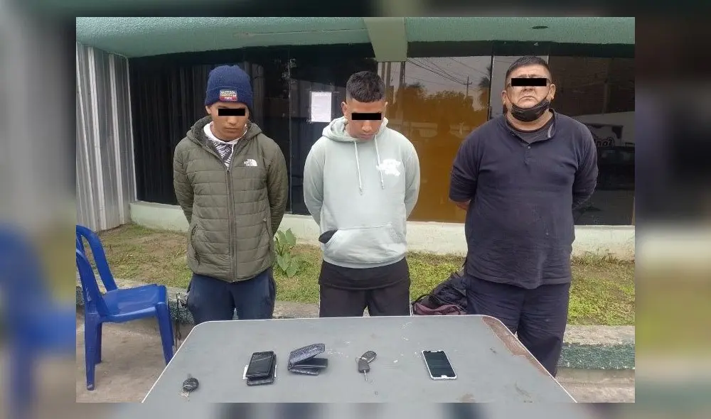 A los detenidos se les encontró el celular arrebatado. Foto: PNP