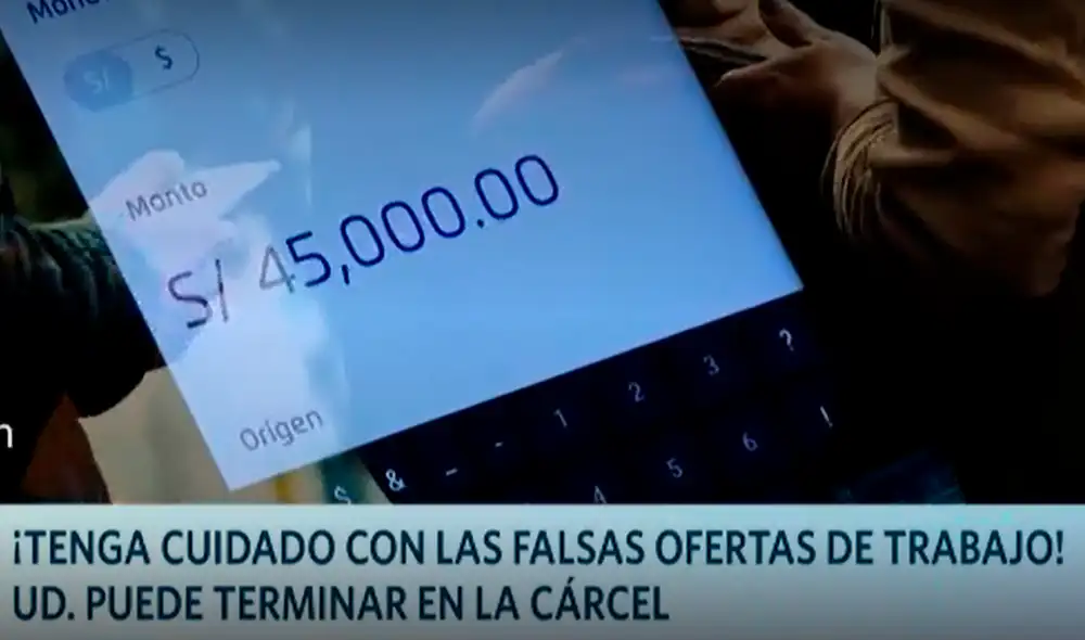 Convirtieron a jóvenes en dueños de cuentas receptoras de dinero ilícito. Foto: captura de América TV Convirtieron a jóvenes en dueños de cuentas receptoras de dinero ilícito. Foto: captura de América TV