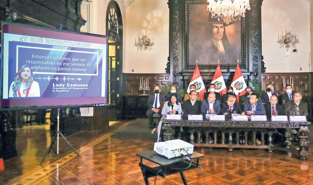 Denuncian. Los ministros alegaron por qué el líder de APP cometió presuntos ilícitos. Foto: PCM Denuncian. Los ministros alegaron por qué el líder de APP cometió presuntos ilícitos. Foto: PCM
