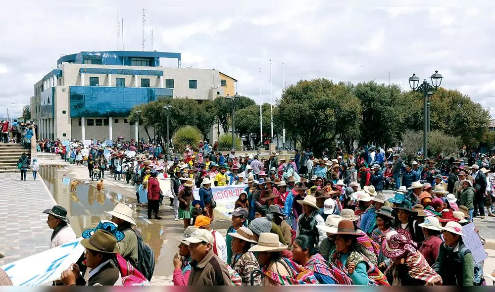 Protesta. Población realizó movilizaciones en favor de bono. Foto: La República