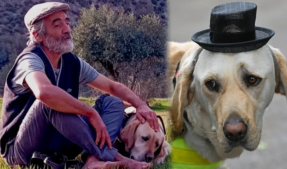 Juan Navarro y su amada mascota Rubio. Foto: composición LR/ 24 horas/ AFP Juan Navarro y su amada mascota Rubio. Foto: composición LR/ 24 horas/ AFP