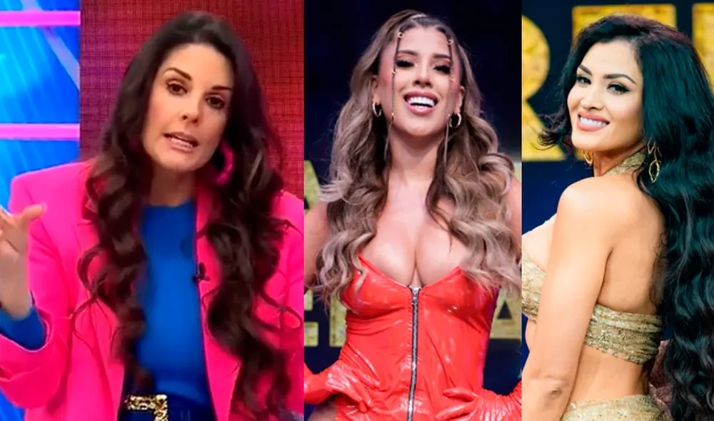 El versus entre Michelle Soifer y Yahaira Plasencia en “La gran estrella”. Foto: captura América TV / Instagram / Micheille Soifer y Yahaira Plasencia