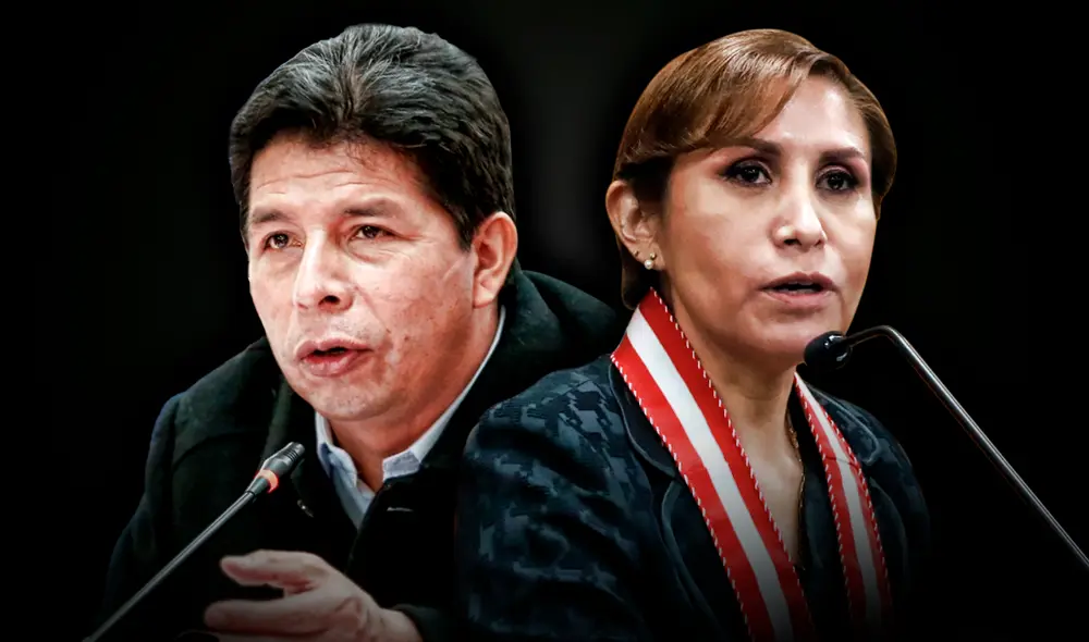 El mandatario se acercó a un grupo de manifestantes que ingresaron a la plaza de Armas para agradecerles su apoyo tras acudir a la Fiscalía. Foto: diseño de Gerson Cardoso/La República