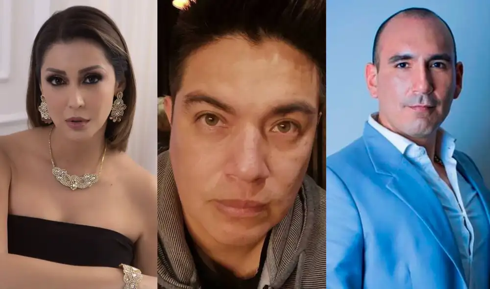 Esto dijo la conductora sobre el cantante, padre de sus dos hijos. Foto: composición LR/ Karla Tarazona  Leonard León y Rafael Fernández