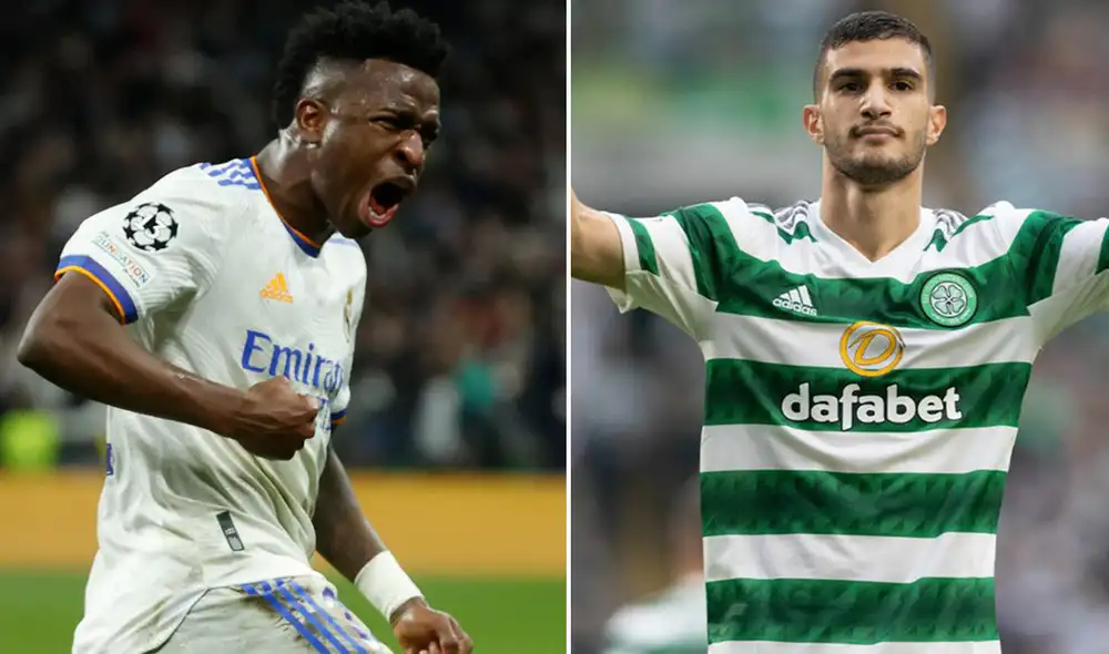 Vinícius Jr. y Liel Abada serán las cartas de gol para este partido. Foto: composición LR/AFP/Celtic Football Club