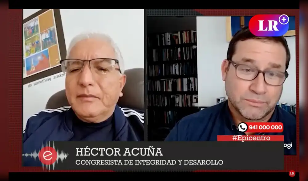 Héctor Acuña comentó sobre los audios difundidos por Epicentro TV. Foto:  captura de Grado 5/Epicentro