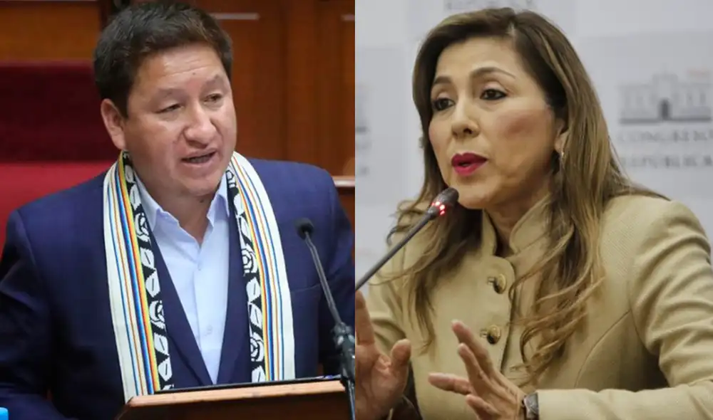 Guido Bellido se dirigió a la titular del Congreso, Lady Camones: "No se puede estar en la sombra para vacar a un presidente". Foto: Congreso/La República