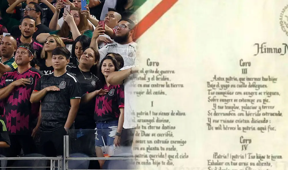La letra oficial del himno nacional mexicano fue publicada en 1943. Foto: composición LR/AFP/Gobierno de México La letra oficial del himno nacional mexicano fue publicada en 1943. Foto: composición LR/AFP/Gobierno de México