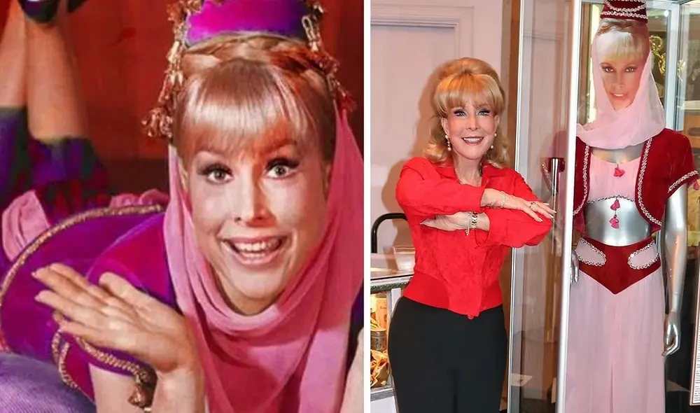 "Mi bella genio" se estrenó en 1965 y cerró su trama en 1970 con un controvertido episodio final. Foto: composición LR/NBC/Instagram/Bárbara Eden "Mi bella genio" se estrenó en 1965 y cerró su trama en 1970 con un controvertido episodio final. Foto: composición LR/NBC/Instagram/Bárbara Eden