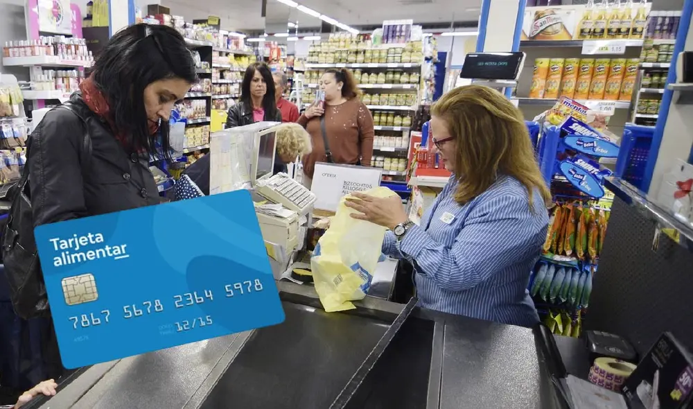 El Programa Alimentar busca ofrecer apoyo económico a las familias mediante un pago en la Tarjeta Alimentar. Foto: composición LR/El nueve/Trámite tarjetas Argentina
