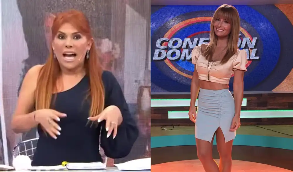 "Se picó porque le descubrimos que su ‘Only bamba’", dijo Magaly Medina. Foto: captura de ATV/Instagram/Olenka Zimmermann