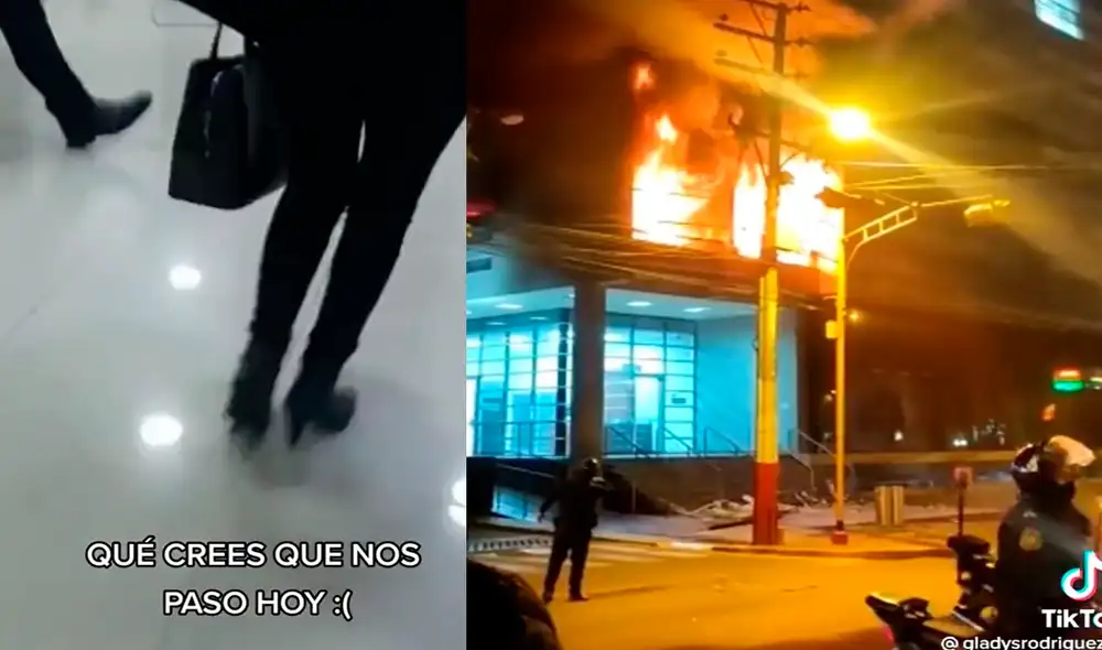 Emergencia se produjo en el distrito de Yanahuara. Foto: captura de TikTok/Gladys Rodríguez