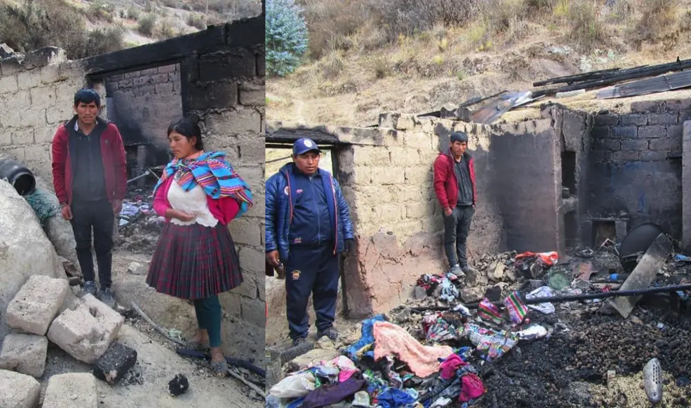 Un vecino de la zona viene alojando a la familia afectada. Foto: Defensa civil de Ccatcca