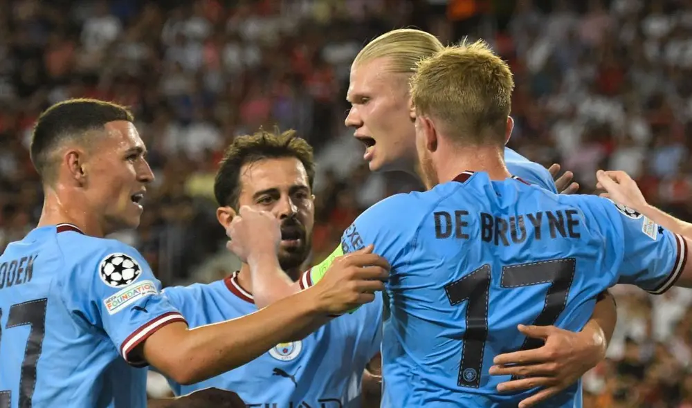 Manchester City y Sevilla se enfrentan en el estadio Ramón Sánchez-Pizjuán. Foto: EFE