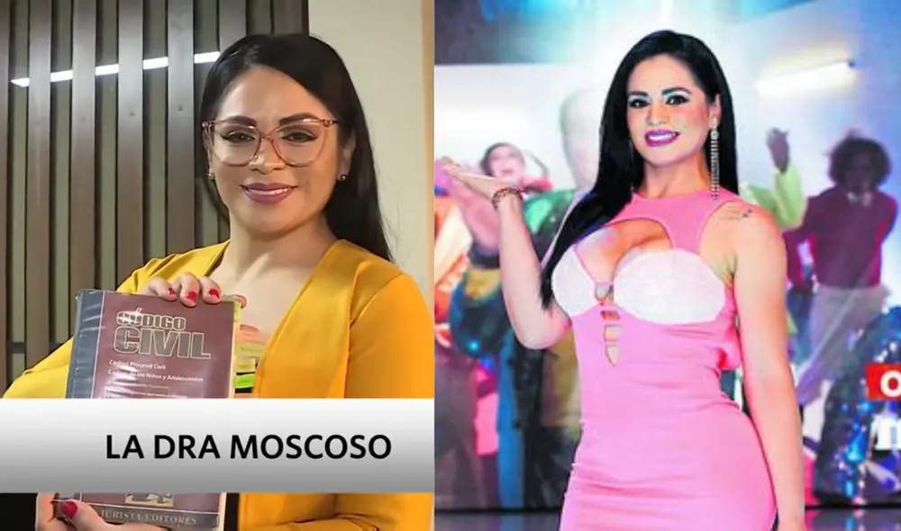 Leslie Moscoso sorprende al graduarse como abogada. Foto: composición LR/ captura América TV