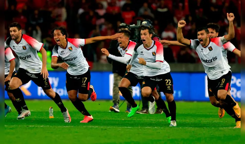 FBC Melgar eliminó a Inter de Brasil en cuartos de final. Foto: AFP