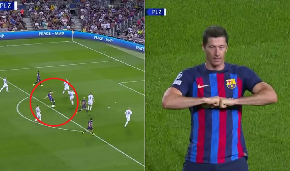 Golazo de Lewandowski. Foto: composición ESPN