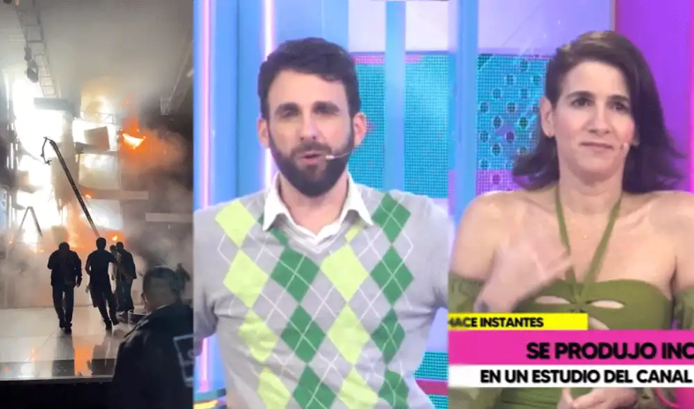 Rodrigo González y Gigi Mitri expresaron su solidaridad con Latina tras conocer el incendio en las instalaciones de "La voz Perú". Foto: composición LR/ captura de Willax