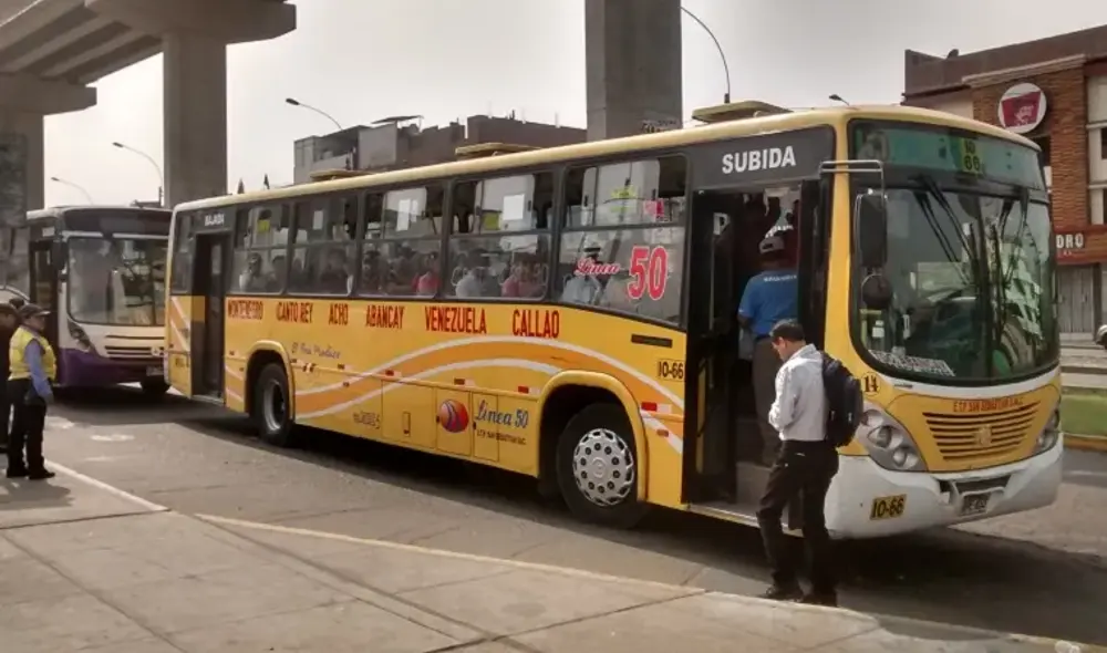 Línea 50 solía recorrer la avenida Abancay. Foto: difusión Línea 50 solía recorrer la avenida Abancay. Foto: difusión