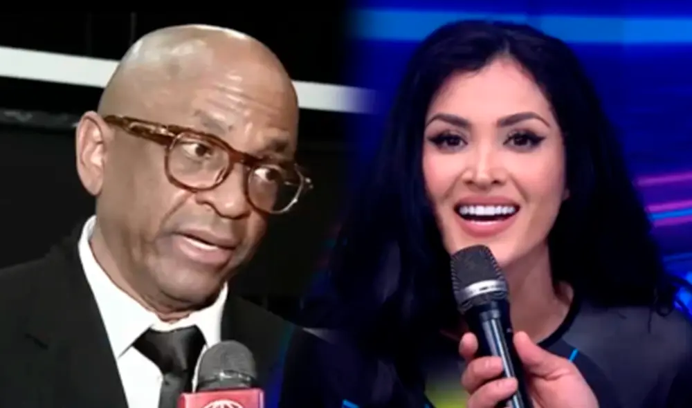 Michelle Soifer se mostró muy agradecida por las palabras de Sergio George. Foto: composición/captura América TV