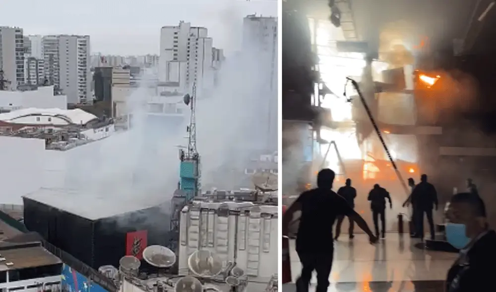 Latina Televisión asegura que el incendio fue controlado y no causó ningún herido. Foto: composición LR/