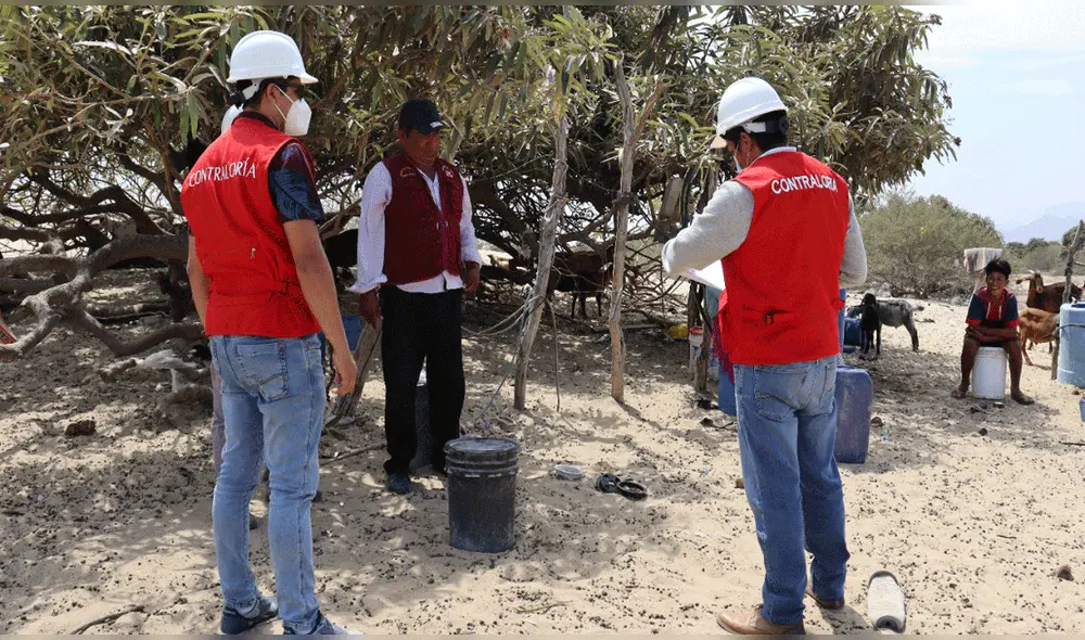 Equipo de control llegó hasta los lugares donde se ejecuta obra y constató una serie de irregularidades. Foto: Contraloría