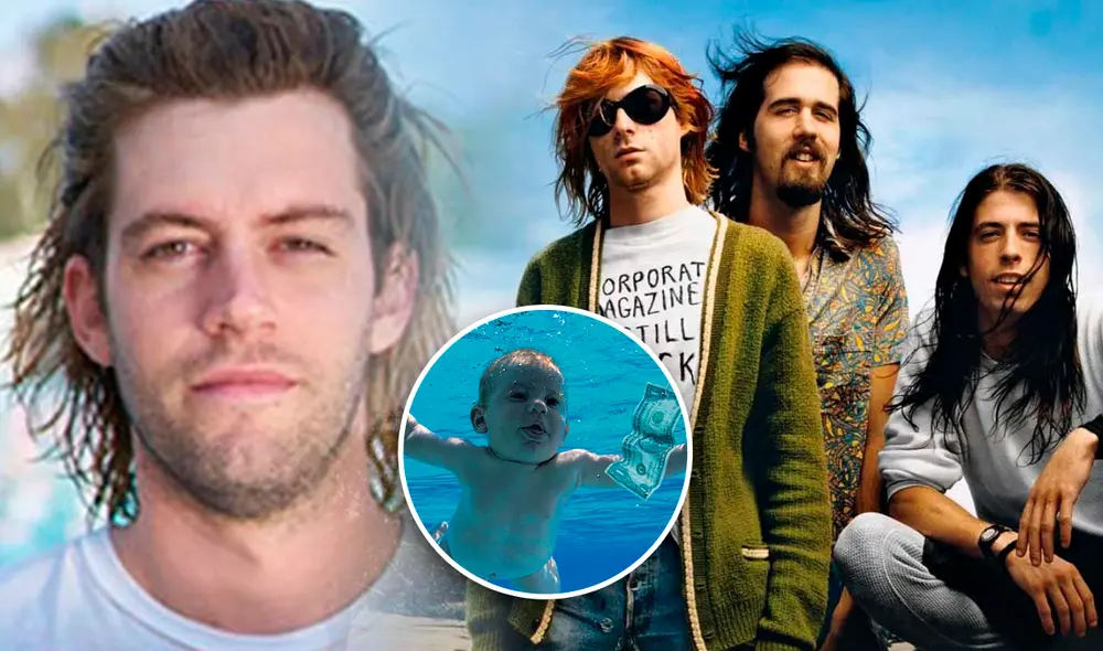 Spencer Elden, protagonista de la portada del álbum "Nevermind", acusó a Nirvana de pornografía infantil. Foto: composición de Fabrizio Oviedo/La República