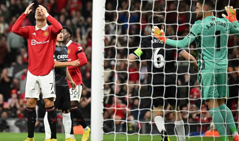 Batacazo. El cuadro español se impuso por primera vez al United. Ganaron en la Europa League. Foto: AFP