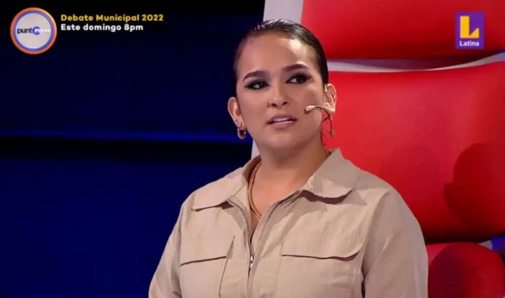 Daniela Darcourt en "La voz senior". Foto: captura de Latina