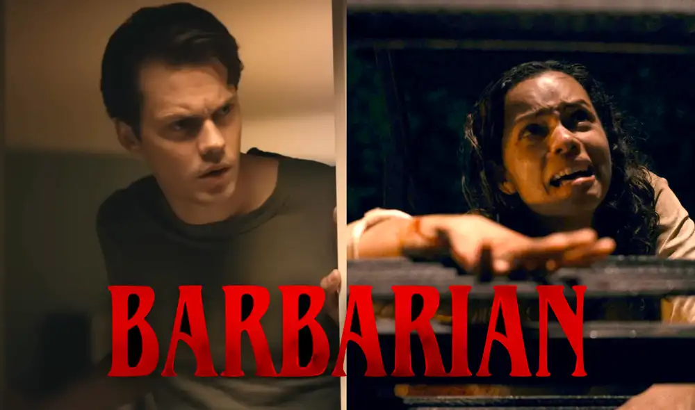 Georgina Campbell y Bill Skarsgard encabezan el reparto de "Bárbaro". La película ya se encuentra disponible en los cines del Perú. Foto: composición LR/20th Century Fox